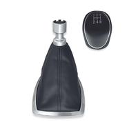 Set Pomello 5 Marce Cuffia Leva Cambio Nera Compatibile Con Ford Kuga I C-MAX I