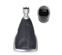 Set Pomello 6 Marce Cuffia Leva Cambio Nera Compatibile Con Ford Kuga I C-MAX I
