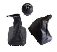 Set Pomello e Freno a Mano per Opel 2004-2009 Set Pomello e Freno | Materiale sintetica per pu, all'usura, colore nero, set completo leva e freno(With white circle)