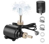 Set pompa acqua USB con filettatura esterna, pompe sommergibili 500L/H 4W, pompa acquario USB, piccola pompa fontana con cavo da 1,5 m, 2 ugelli in ottone, mini pompa acqua