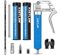 Set Pompa Grasso KRETLAW 3000 PSI con 2 Cartucce 85g Tubo Estensione Ugelli Vari