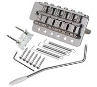 Set ponte tremolo per chitarra, sistema tremolo Strat per chitarra elettrica Fender Stratocaster/Squier, ricambio standard americano (argento)