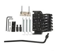 Set ponte tremolo per chitarre elettriche con doppio meccanismo di bloccaggio, design Floyd Rose, materiale in lega di zinco per prestazioni migliorate (nero)