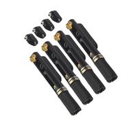 Set Ponti Per Chitarra 4 set di piastre di coda per ponti di chitarra elettrica senza paletta a forma di sella con chiave nere