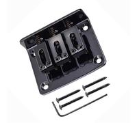 Set Ponti Per Chitarra Adatto per chitarra elettrica Ponte a tre corde Coda regolabile Piastra di fissaggio Nero