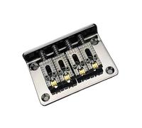 Set Ponti Per Chitarra Chitarra a 4 corde fissata con sella a rullo passante per corde o inserto per chitarra nero