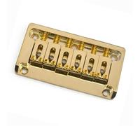 Set Ponti Per Chitarra Chitarra elettrica a sei corde con ponte passante per corpo e fianchetti in metallo hardtail dorato