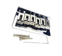 Set Ponti Per Chitarra Chitarra elettrica con corde fisse attraverso il ponte distanza delle corde 10.5 mm argento cromato