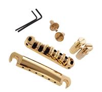 Set Ponti Per Chitarra Per chitarra ponte a rulli e piastra di coda in metallo 1 set di accessori fai da te oro