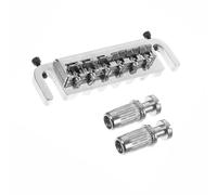 Set Ponti Per Chitarra Piastra di coda avvolgente per ponte a rulli combinazione cromata parti di ricambio per chitarra elettrica argento