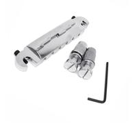 Set Ponti Per Chitarra Piastra di coda del ponte monoblocco avvolgente piccola in argento per chitarre elettriche LP