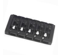 Set Ponti Per Chitarra Ponte a sella con bloccaggio a cinque corde vintage nero per basso attraverso la parte inferiore del corpo