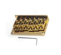 Set Ponti Per Chitarra Ponte dorato per chitarre elettriche a sei corde Doppio cablaggio attraverso il corpo Hardtail in metallo
