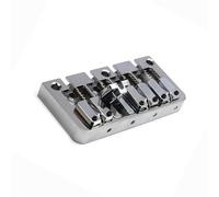 Set Ponti Per Chitarra Ponte fisso per basso argento 4 corde incordatura a ribalta attraverso la parte inferiore del corpo spaziatura delle corde 19.5 mm