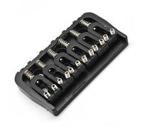 Set Ponti Per Chitarra Ponte fisso per chitarra elettrica a 6 corde in metallo Hardtail Nero