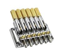 Set Ponti Per Chitarra Ponte in ottone per chitarra elettrica senza paletta a sei corde accessori cromati
