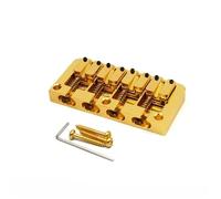 Set Ponti Per Chitarra Ponte per basso a 4 corde ribaltabile Corpo attraverso il fondo Spaziatura delle corde 19.5 mm Disponibile in nero oro o cromato(Gold)