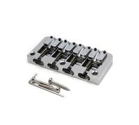 Set Ponti Per Chitarra Ponte per basso a 4 corde ribaltabile Corpo attraverso il fondo Spaziatura delle corde 19.5 mm Disponibile in nero oro o cromato(Silver)