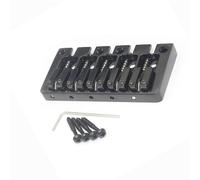 Set Ponti Per Chitarra Ponte per basso a 5 corde Flip Up 95.5x46 mm corpo passante spaziatura delle corde inferiore 16.5 mm nero