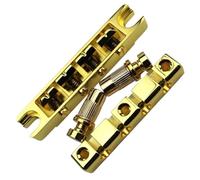 Set Ponti Per Chitarra Ponte per basso a quattro corde in lega di zinco ad alta resistenza oro