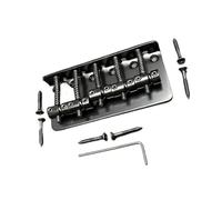 Set Ponti Per Chitarra Ponte per basso elettrico pesante a cinque corde 89x41 mm nero cromato(Black)