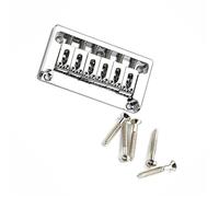Set Ponti Per Chitarra Ponte per chitarra elettrica hardtail a rulli da 82 mm 6 corde con cordiera sella montata sulla parte superiore accessori in tre colori(Chrome)