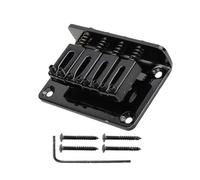 Set Ponti Per Chitarra Ponte per chitarra fisso a quattro corde corde nere che attraversano il corpo