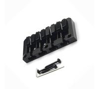 Set Ponti Per Chitarra Ponte ribaltabile 4 corde 92.5x45 mm corpo attraverso la parte inferiore della chitarra Spaziatura delle corde 19.5 mm Basso fisso nero