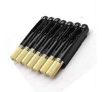 Set Ponti Per Chitarra Ponte senza paletta in ottone per chitarra elettrica a sette corde nero