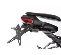 Kit porta targa PROTECH, incluso riflettore e piastra leggera acciaio inossidabile/nero alluminio rivestito in polvere, nero