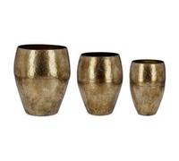 Set porta vasi piante 3 pz Metallo BIMALA Oro 0184875