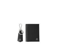 BOSS Pelle porta carte di credito portachiavi Gift Set Bifold Wallet/Keyring Black nero