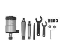 Set Portamaschi Reversibile, Testa di Maschiatura con Inversione Automatica, Materiale in Acciaio Rapido per Maschiatura #0-1/4, Steli 2 e 3 MT, 2 Pinze con Protezione