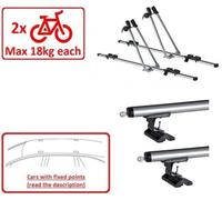 Set Portapacchi M015/A130 + Moto Portabagagli per 2 Mazda 2 Hatchback (07-16)