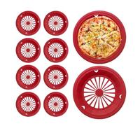 Set portapiatti di carta,Portapiatti di carta da picnic | Supporti per piatti da portata da 10 pezzi | Cestino da portata riutilizzabile, scanalature a scatto, vassoi per servizio ristorazione per hot