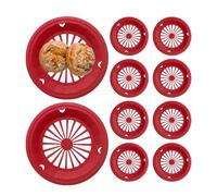 Set portapiatti di carta,Portapiatti di carta da picnic | Supporti per piatti da portata da 10 pezzi | Scanalature a scatto, vassoi per il servizio ristorazione, cestino da portata, forniture da picni