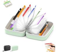 Set Portapillole Impermeabile A8 Con 14 Buste Colorate For Pillole, Design Portatile Riutilizzabile For Vitamine, Integratori E Medicine(Green)