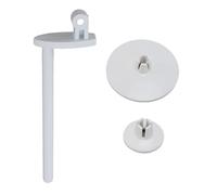 Set portarocchetto e cappuccio, plastica.Una parte della macchina da cucire.Questa parte è un cappuccio di plastica e un perno di plastica.Utilizzato per tenere un rocchetto di