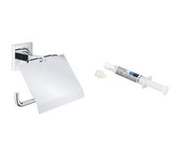 Set portarotolo Grohe Start Cube 41102000, colla Grohe QuickGlue 41127000