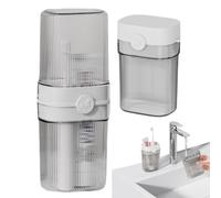 Set portasapone da viaggio e portaspazzolino - 8,1x2,48x4,84 pollici Portaspazzolino portatile e portasapone per scuola, viaggi e viaggi d'affari, kit compatto per l'igiene in due pezzi PET+PP