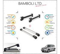 Set portasci Bambli 19" e barra incrociata argento per Bmw X3 03-10 4 pezzi