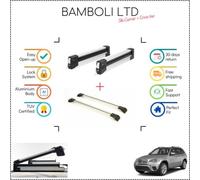 Set portasci Bambli 19" e barra incrociata argento per Bmw X5 2007 - 2013 4 p...