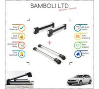 Set portasci Bambli 19" e barra incrociata argento per VW Passat Wagon Sw 12-...