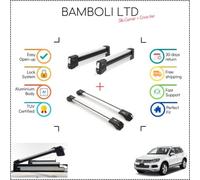Set portasci Bambli 19" e barra incrociata argento per VW Touareg 10-18 4 pezzi