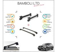Set portasci Bambli 19" e barra incrociata nera per Mercedes-Benz GLC 15-> 4 ...