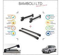 Set portasci Bambli 19" e barra trasversale nera per Bmw X3 03-10 4 pezzi