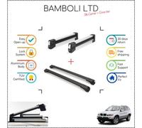 Set portasci Bambli 19" e barra trasversale nera per Bmw X5 04-07 4 pezzi