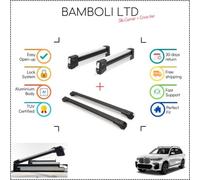 Set portasci Bambli 19" e barra trasversale nera per Bmw X7 19-21 4 pezzi