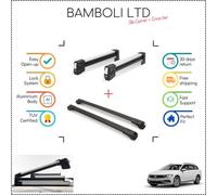Set portasci Bambli 19" e barra trasversale nera per VW Passat Wagon Sw 12-15...
