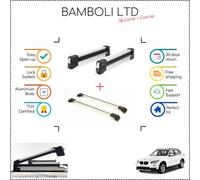 Set portasci Bambli 29,5" e barra incrociata argento per Bmw X1 E84 2009-2015...